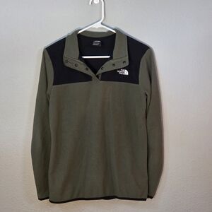 The North Face Green and Black Fleece Jacket